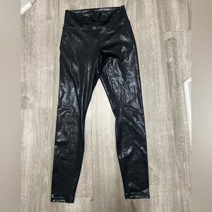 Fabletics Faux Leather High Rise Black‎ Leggings, size S